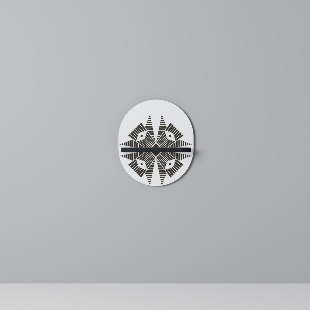 Étagère ovale MONOCHROME NEXUS en finition noire