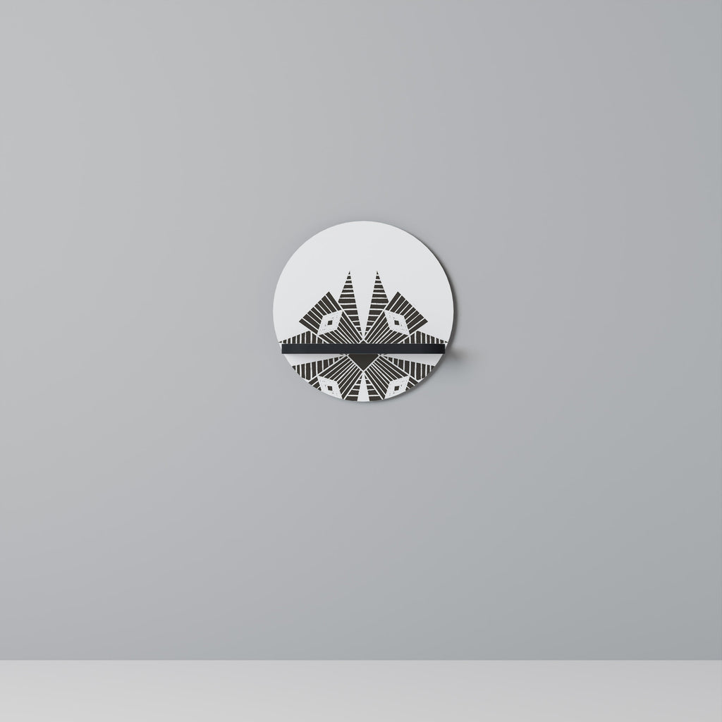 Étagère ronde MONOCHROME NEXUS en finition noire