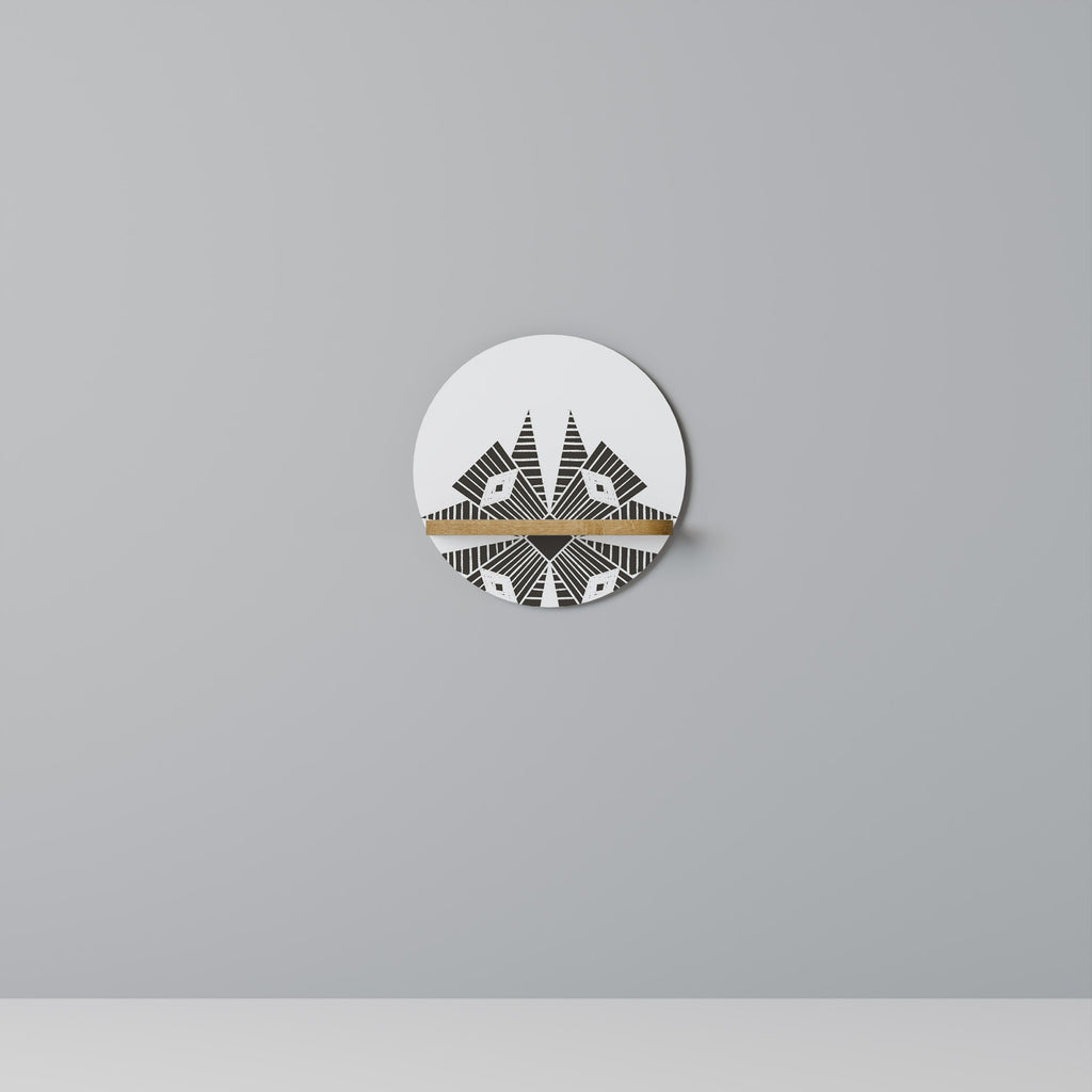 Étagère ronde MONOCHROME NEXUS effet chêne