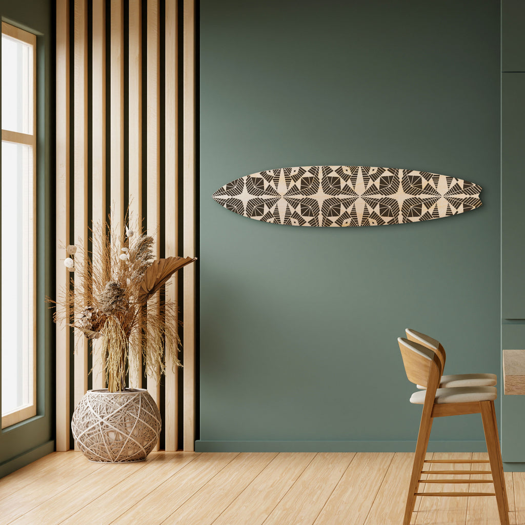 MONOCHROME NEXUS Surfboard Decorative Panel