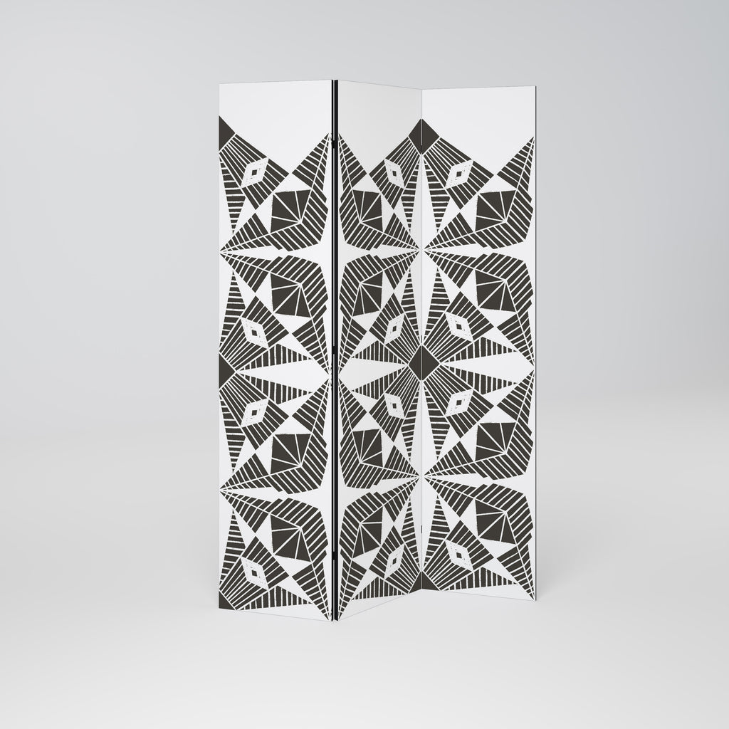 MONOCHROME NEXUS 3-Panel Room Divider