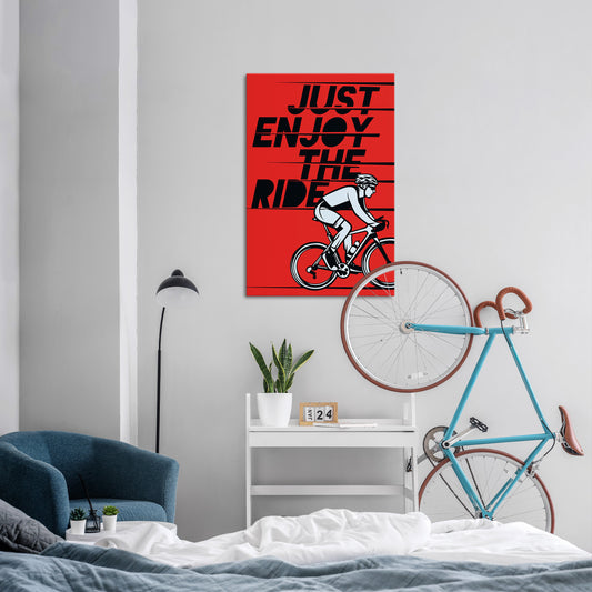 ENJOY THE RIDE Vertical Canvas Print