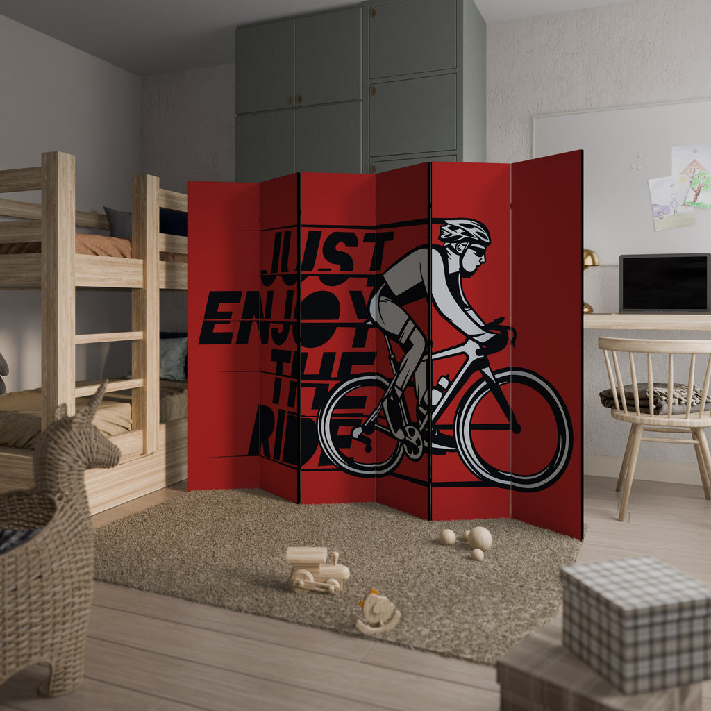ENJOY THE RIDE 6-Panel Room Divider