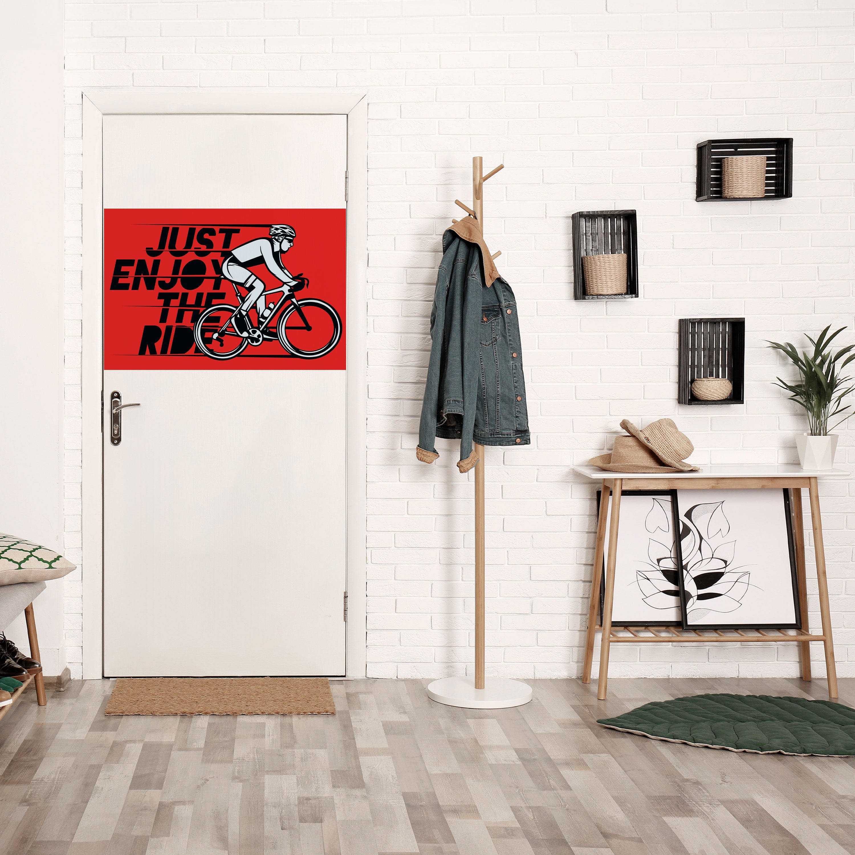 Affiche horizontale autocollante « PROFITEZ DE LA VOYAGE »