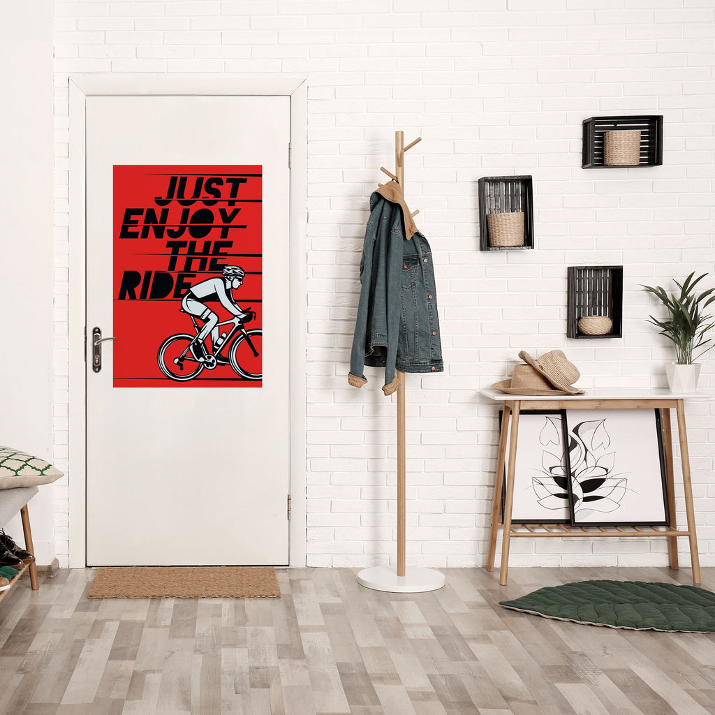 Affiche verticale autocollante « PROFITEZ DE LA VOYAGE »