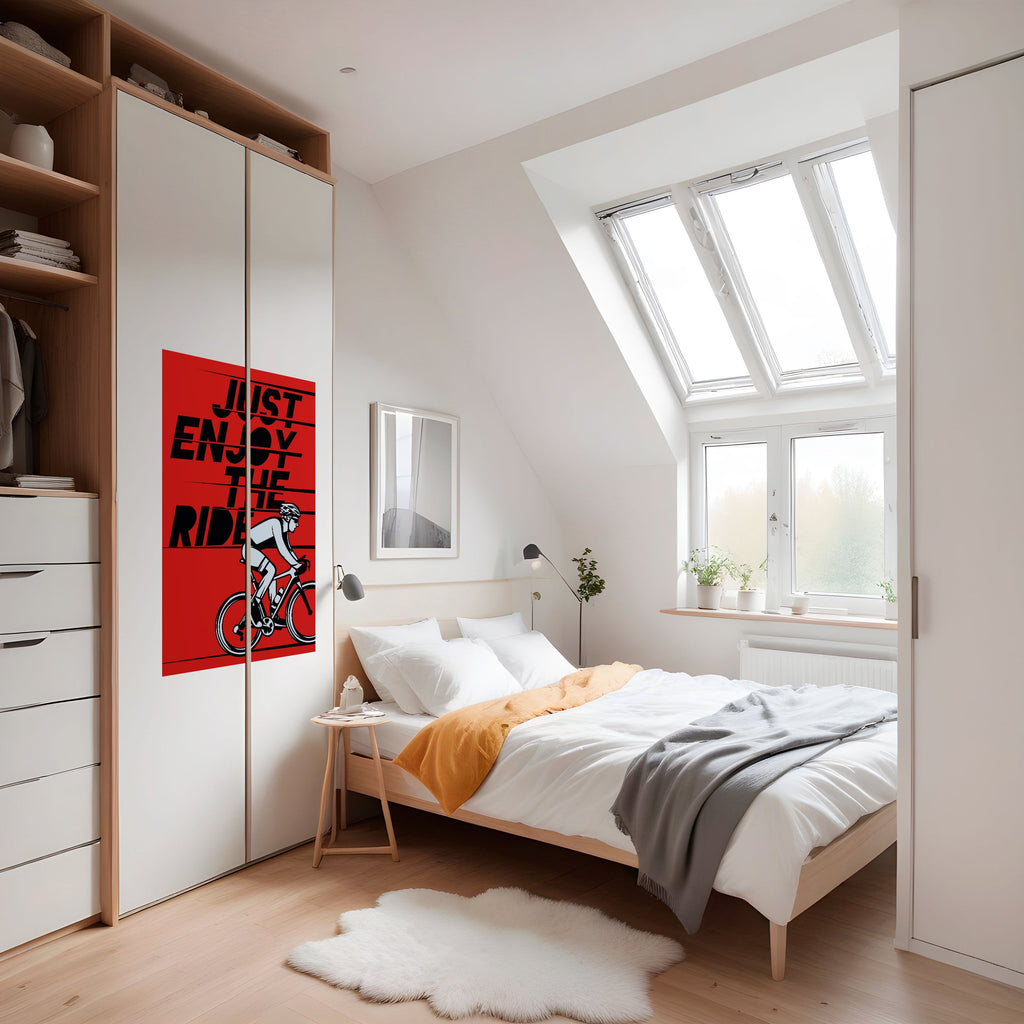 Affiche verticale autocollante « PROFITEZ DE LA VOYAGE »