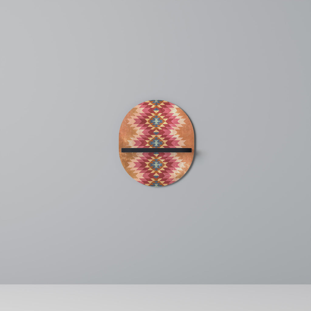 Étagère ovale INDIAN FOLK en finition noire