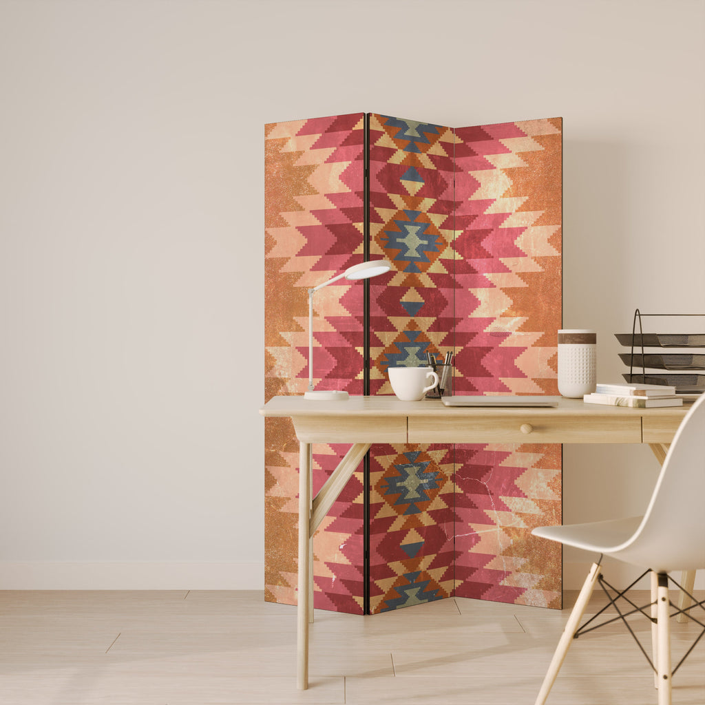 INDIAN FOLK Decorative 3-Panel Room Divider