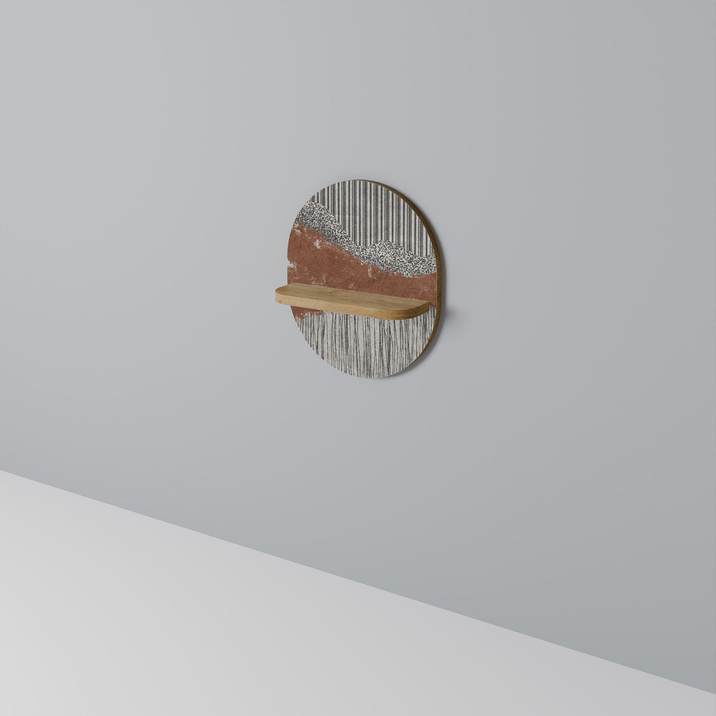 STRIPED TERRAIN Art Shelf