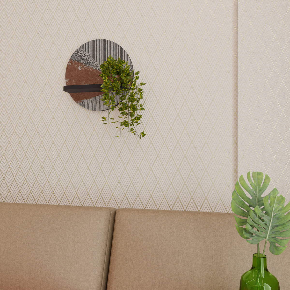 STRIPED TERRAIN Art Shelf