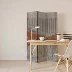 STRIPED TERRAIN 3-Panel Room Divider