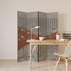 STRIPED TERRAIN 4-Panel Room Divider
