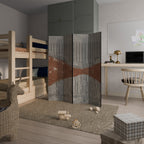 STRIPED TERRAIN 4-Panel Room Divider