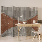STRIPED TERRAIN 6-Panel Room Divider