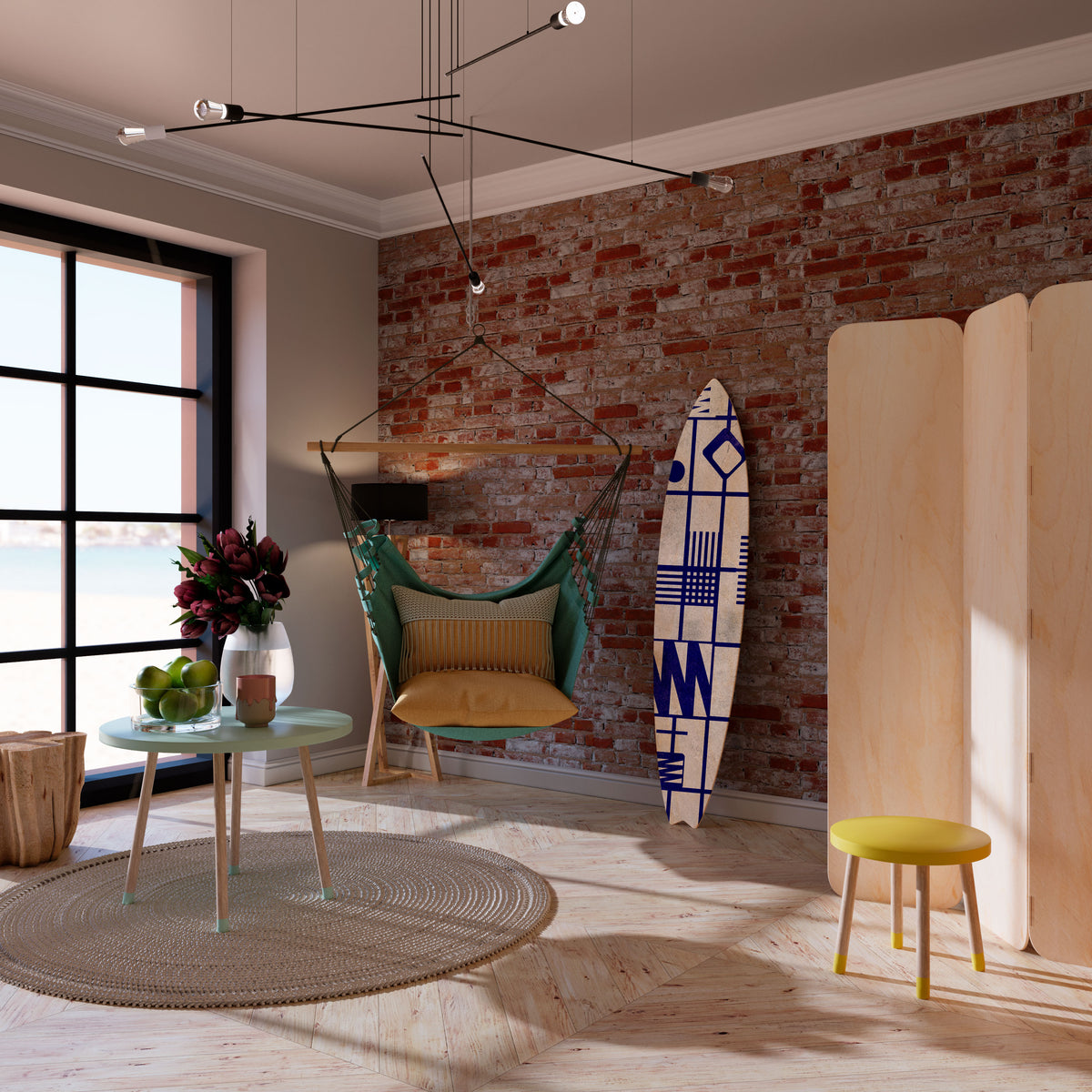 THE RIGHT PLACES Surfboard Decorative Panel