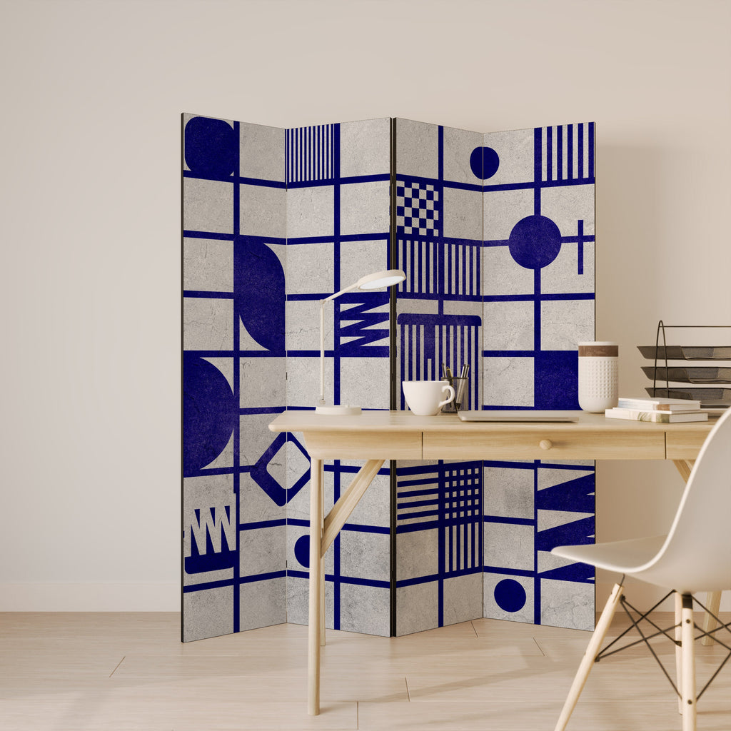 THE RIGHT PLACES Decorative 4-Panel Room Divider