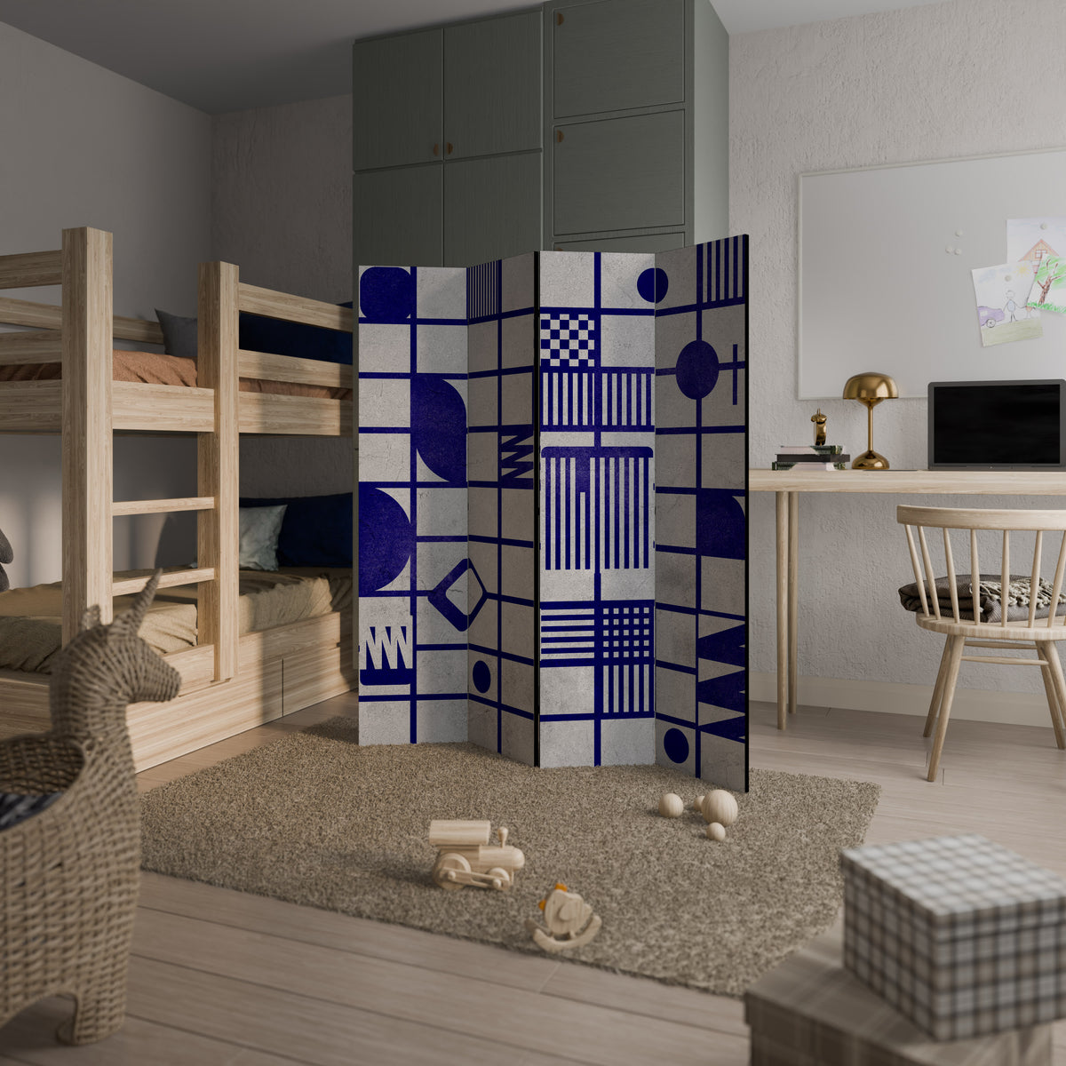 THE RIGHT PLACES 4-Panel Room Divider