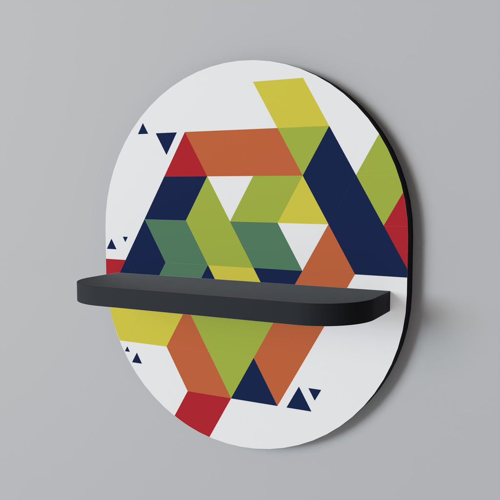 Étagère d'art ovale FUTURE SIGN en finition noire