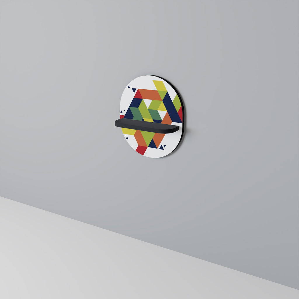 Étagère d'art ovale FUTURE SIGN en finition noire