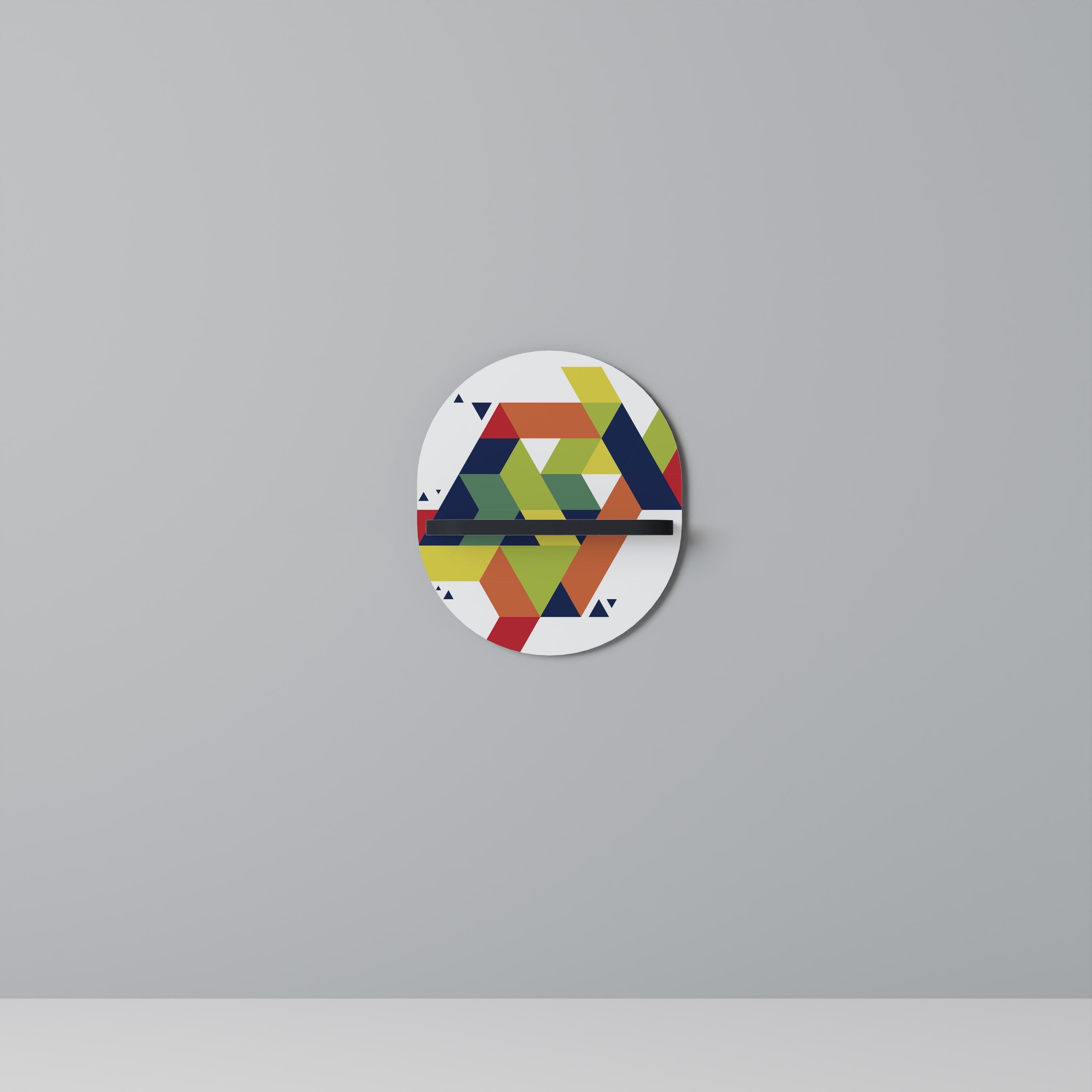 Étagère d'art ovale FUTURE SIGN en finition noire