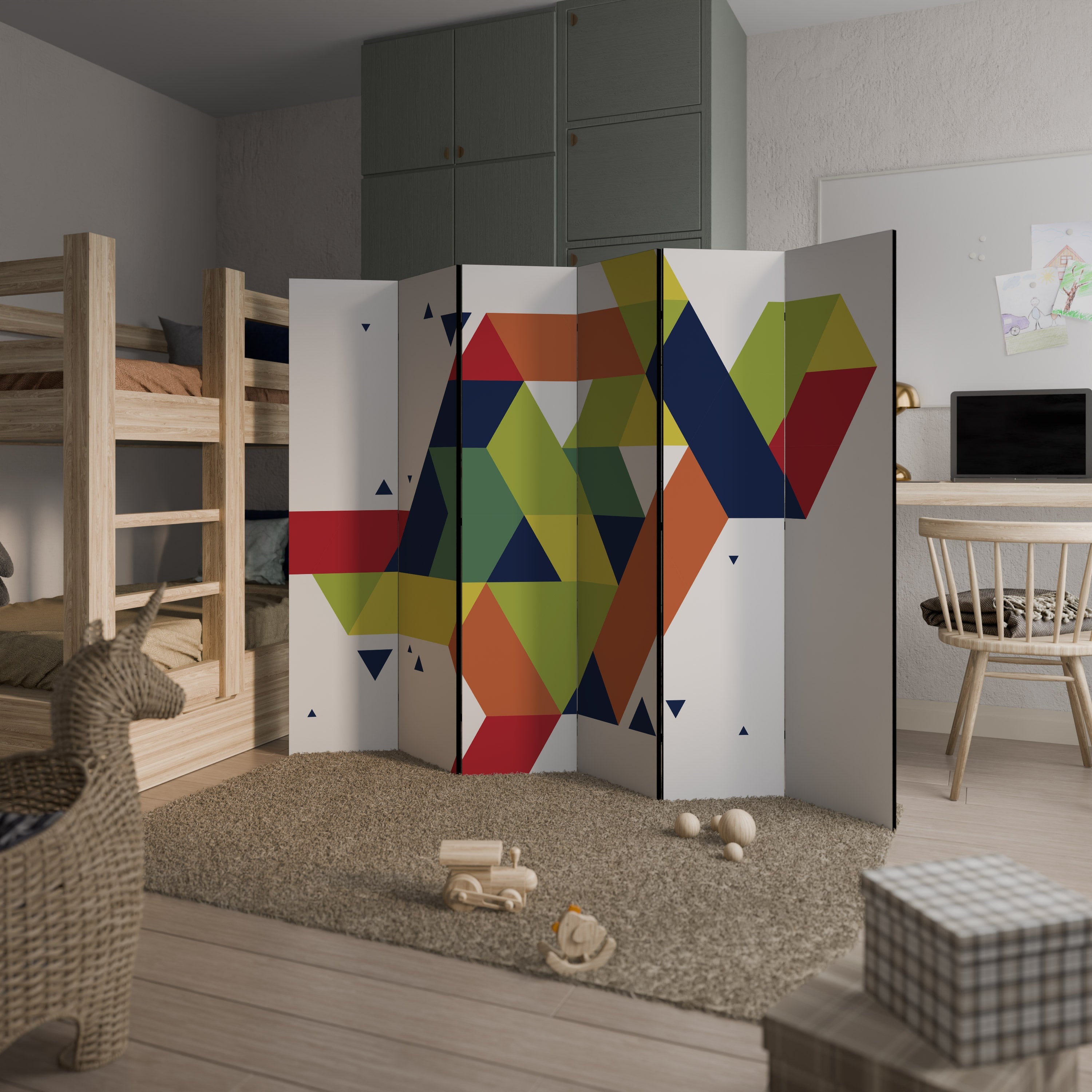 FUTURE SIGN Decorative 6-Panel Room Divider