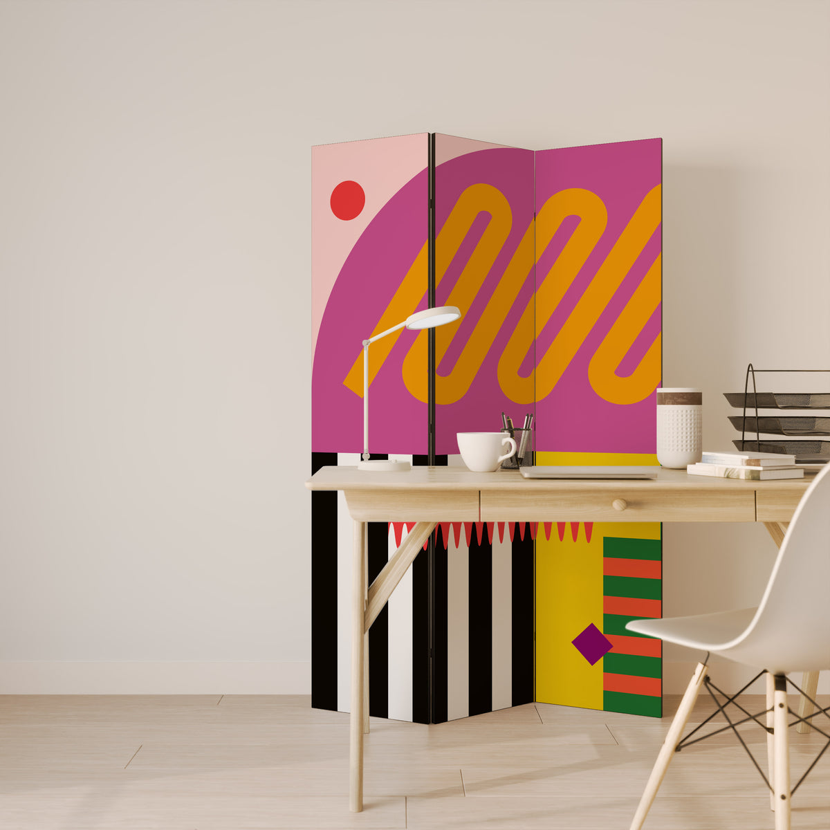 VIVID ART 3-Panel Room Divider