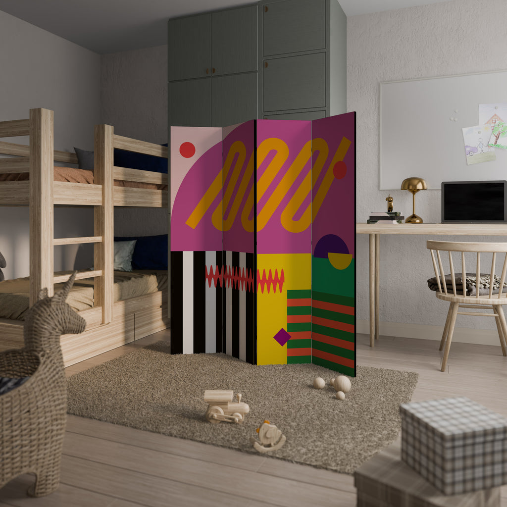 VIVID ART 4-Panel Room Divider