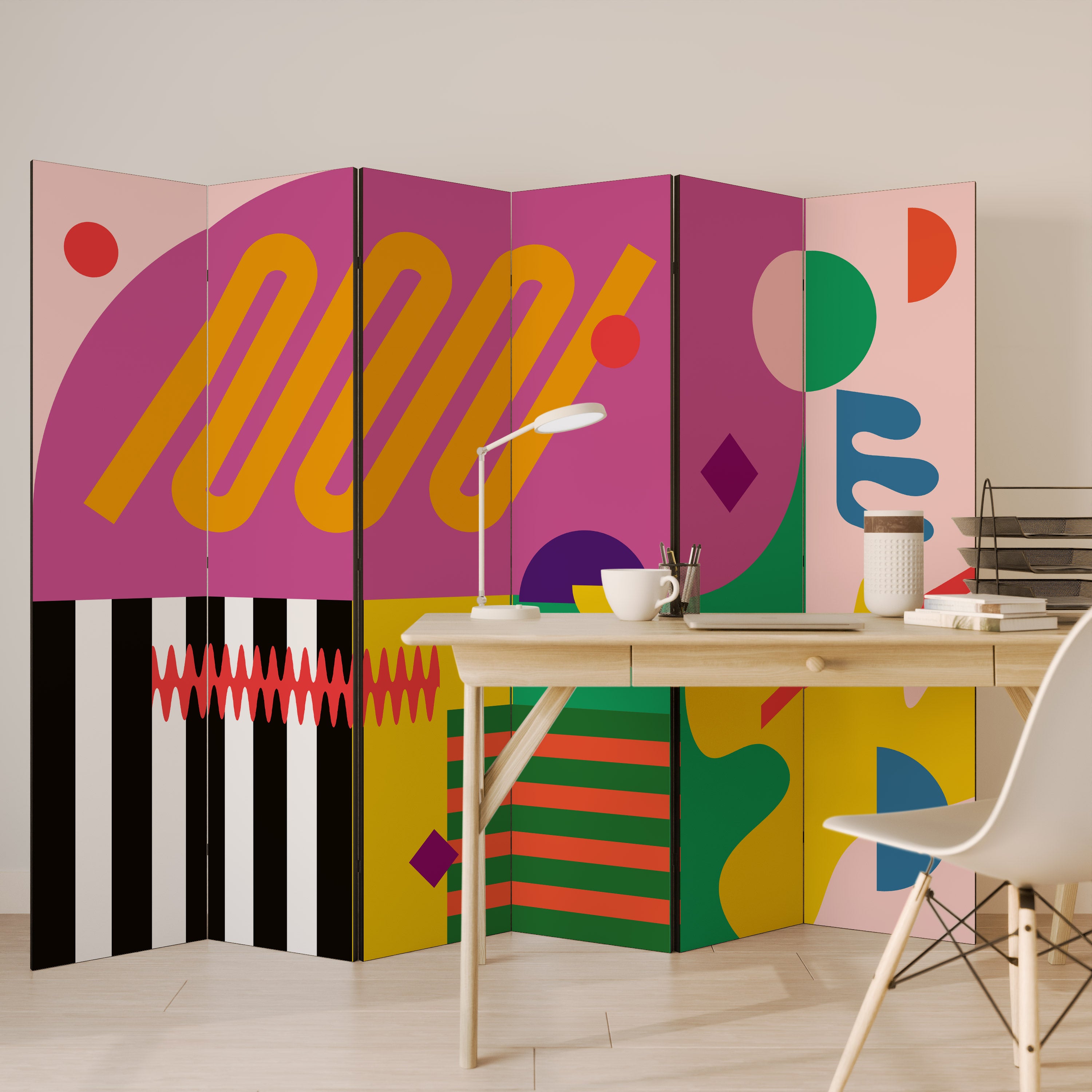 VIVID ART 6-Panel Room Divider