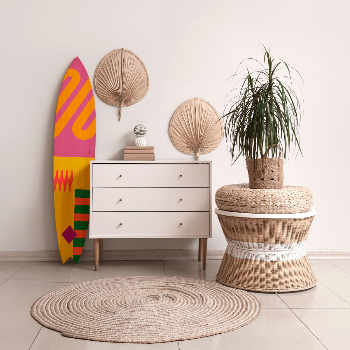 VIVID VIBRATIONS Surfboard Decorative Panel
