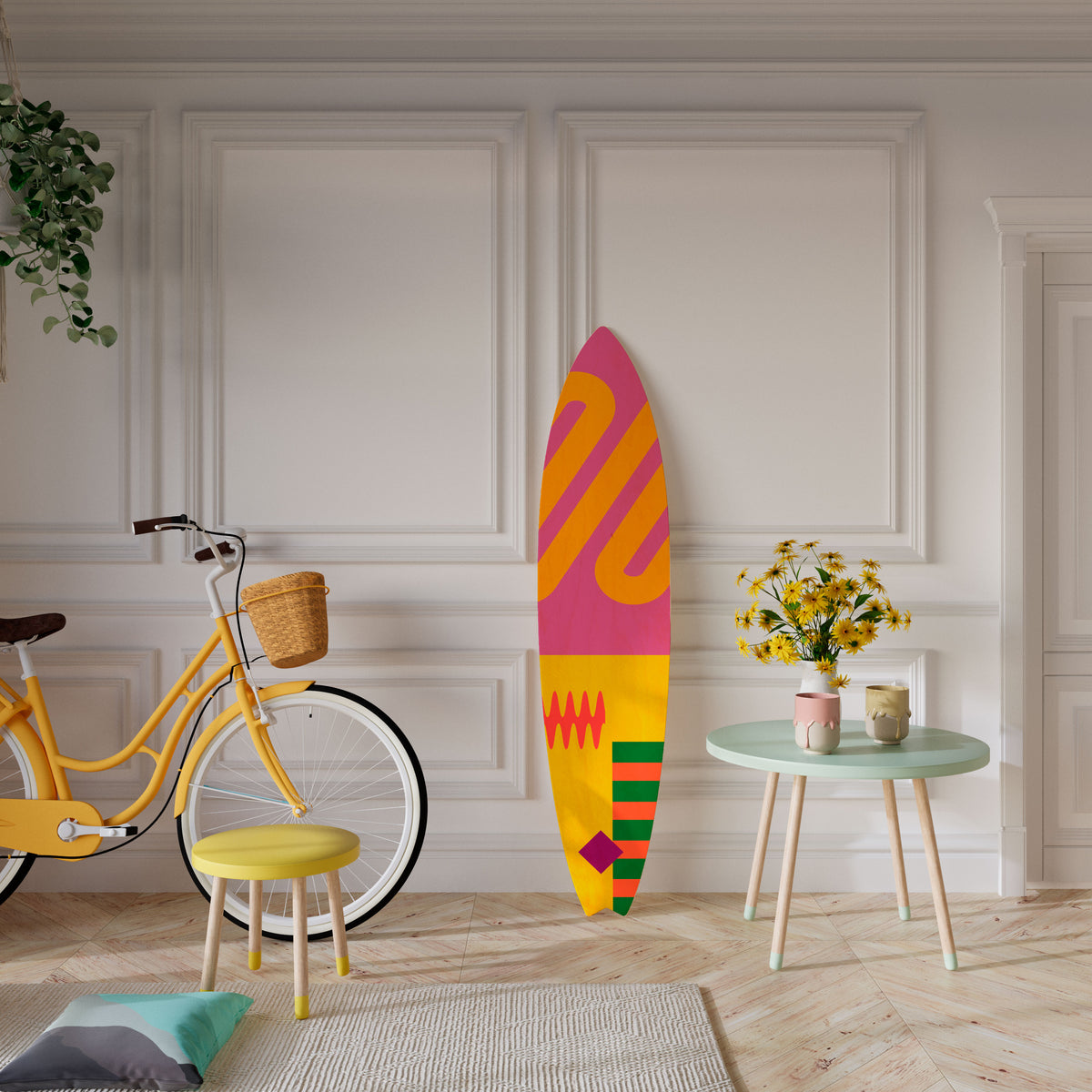 VIVID VIBRATIONS Surfboard Decorative Panel