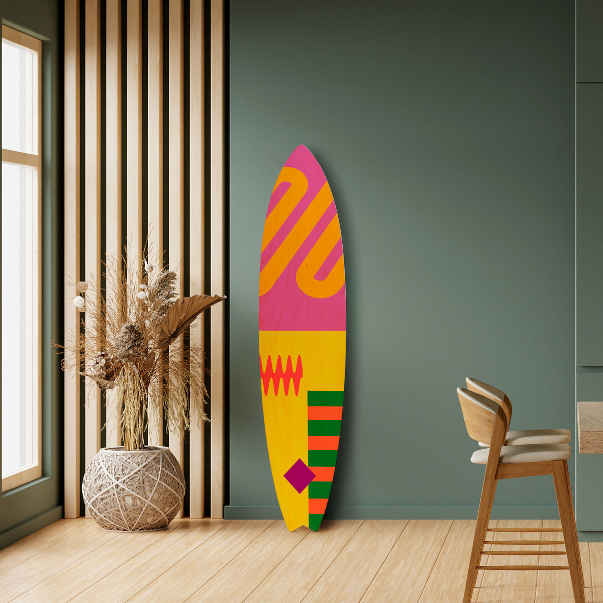 VIVID VIBRATIONS Surfboard Decorative Panel