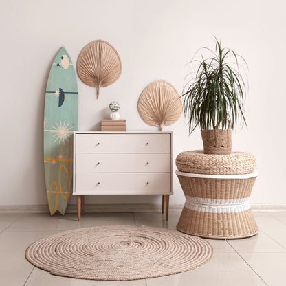 PATHS TO HAPPINESS Surfboard Decorative Panel