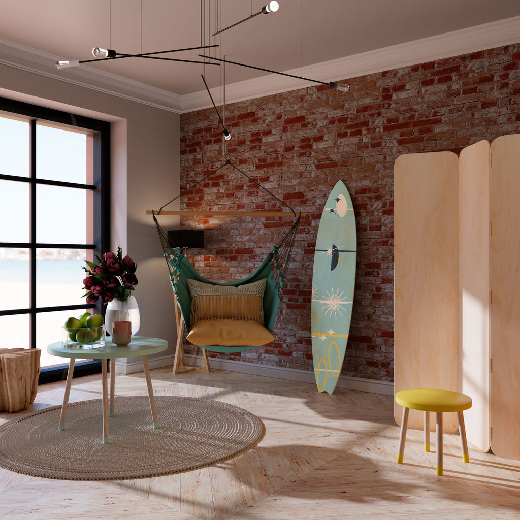 PATHS TO HAPPINESS Surfboard Decorative Panel