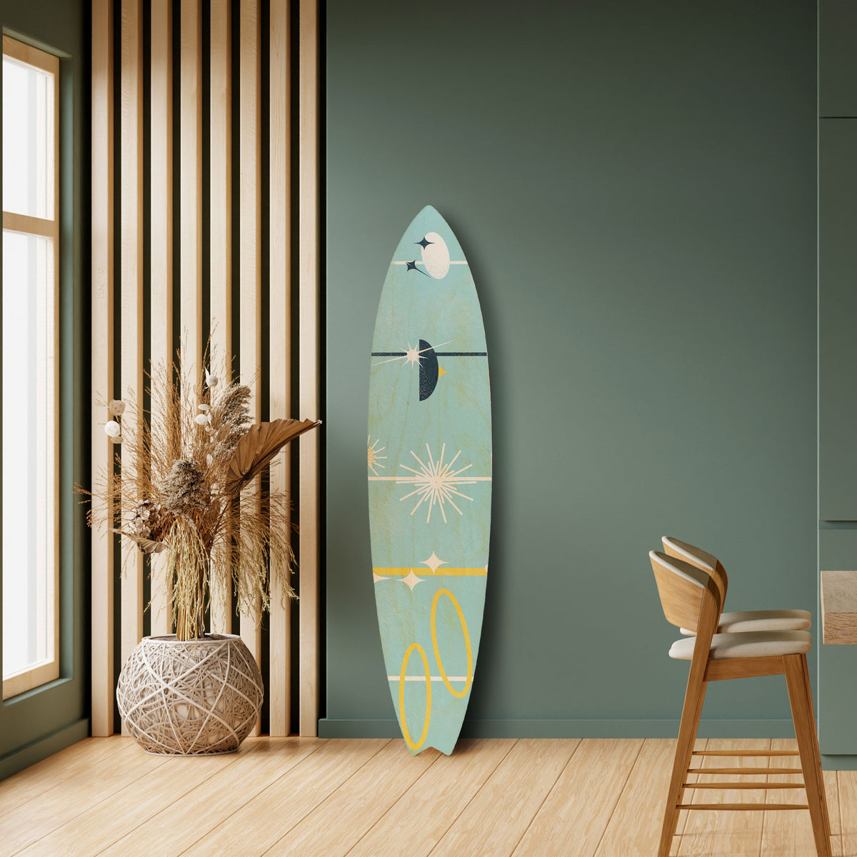 PATHS TO HAPPINESS Surfboard Decorative Panel