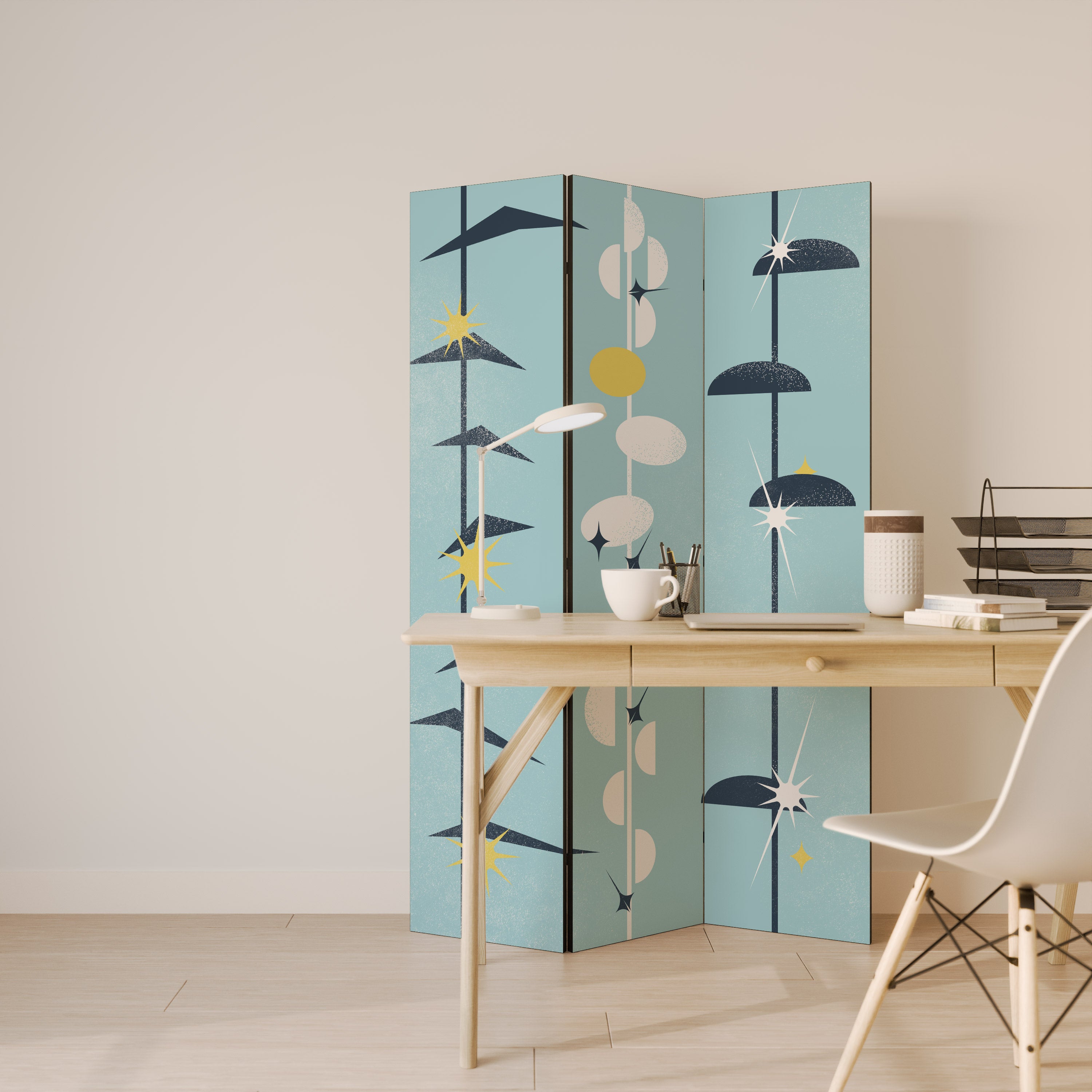 PATHS TO HAPPINESS 3-Panel Room Divider