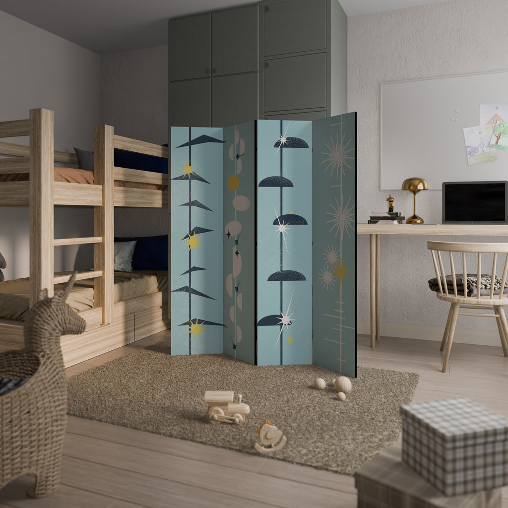 PATHS TO HAPPINESS 4-Panel Room Divider