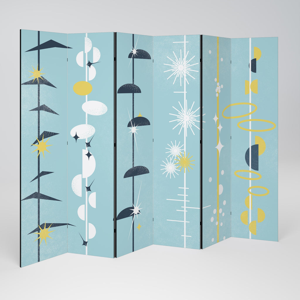 PATHS TO HAPPINESS Decorative 6-Panel Room Divider