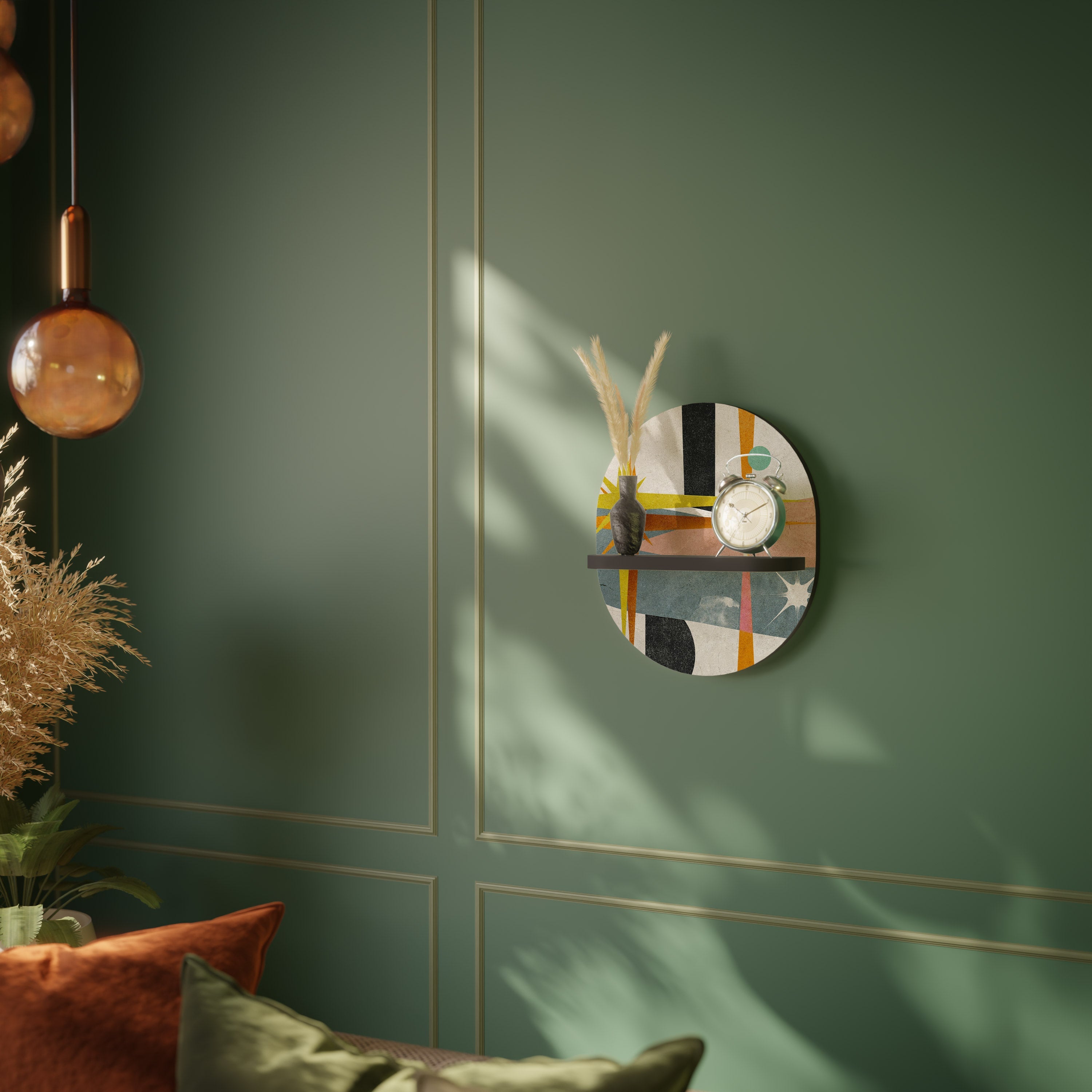 Étagère ovale INTERSTELLAR VIBES en finition noire