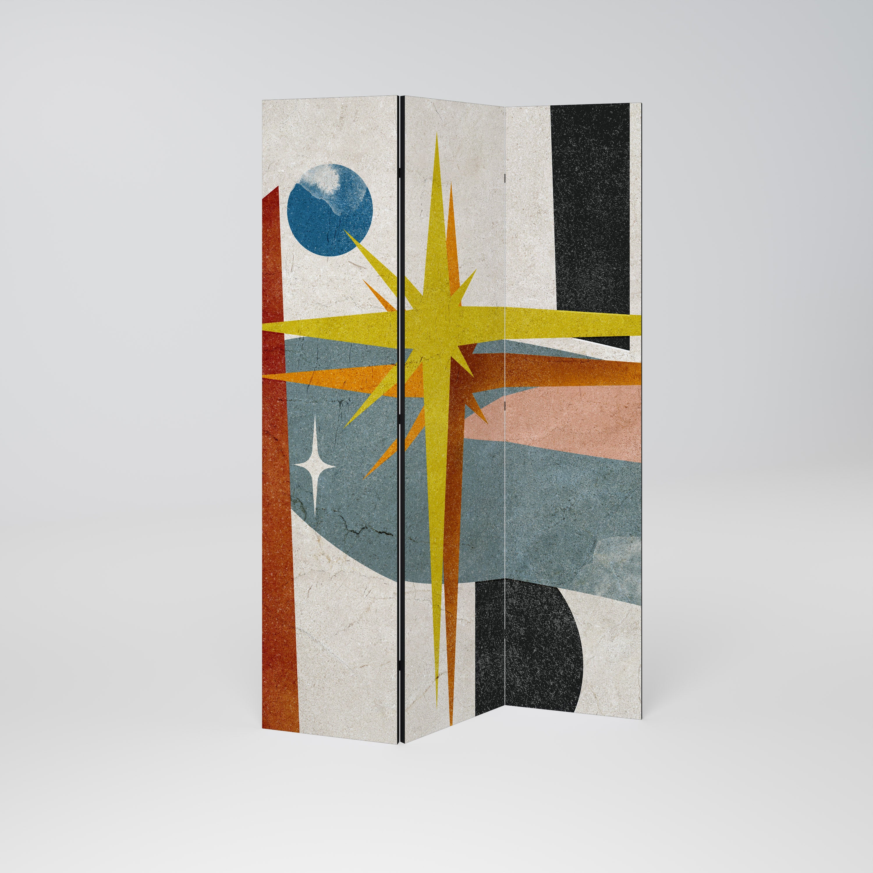 INTERSTELLAR VIBES 3-Panel Room Divider