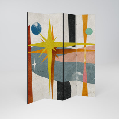 INTERSTELLAR VIBES 4-Panel Room Divider