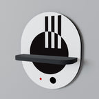 BLACK AND WHITE COMBINATION Art Shelf