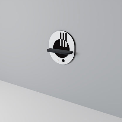 BLACK AND WHITE COMBINATION Art Shelf
