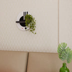 BLACK AND WHITE COMBINATION Art Shelf