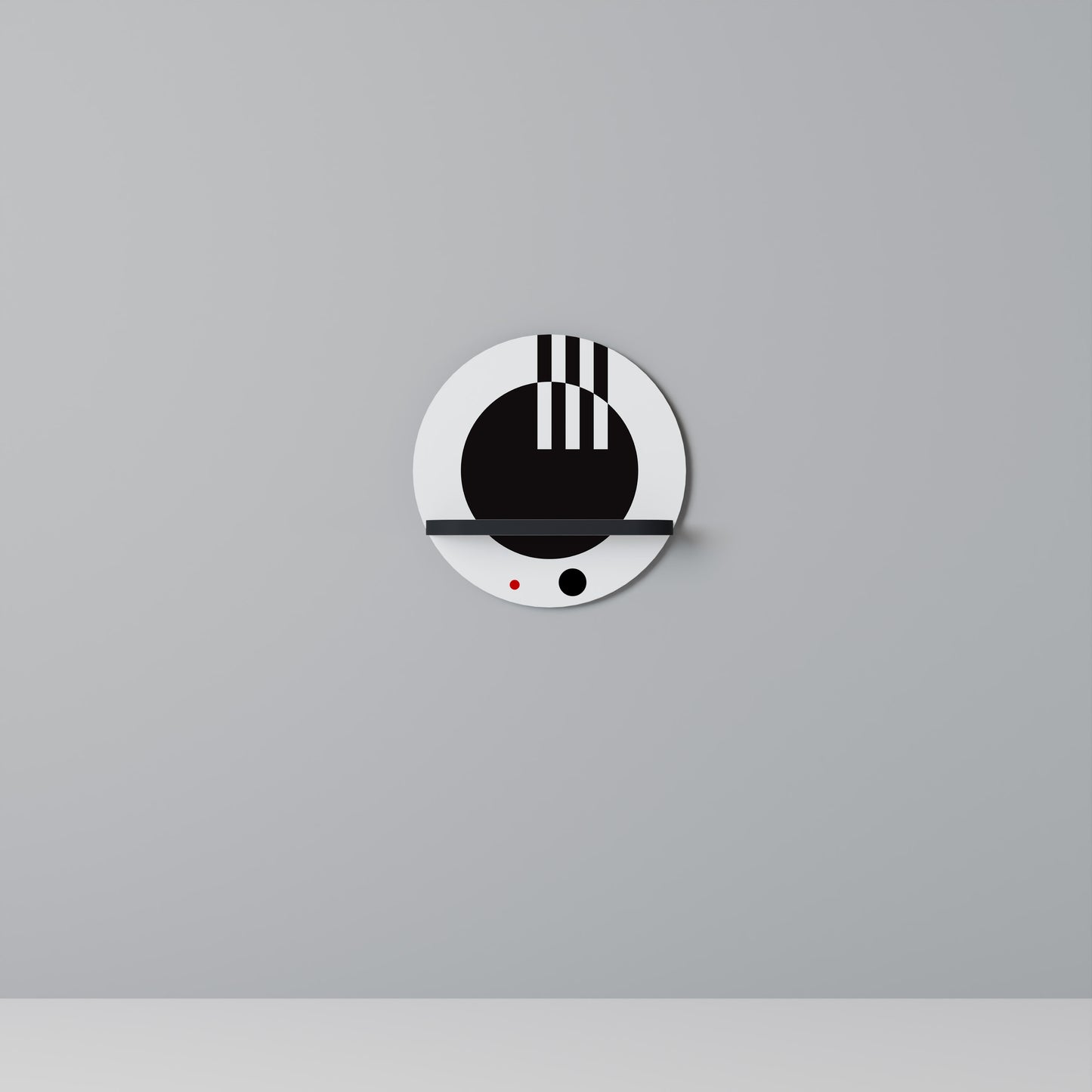 BLACK AND WHITE COMBINATION Art Shelf