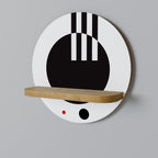 BLACK AND WHITE COMBINATION Art Shelf