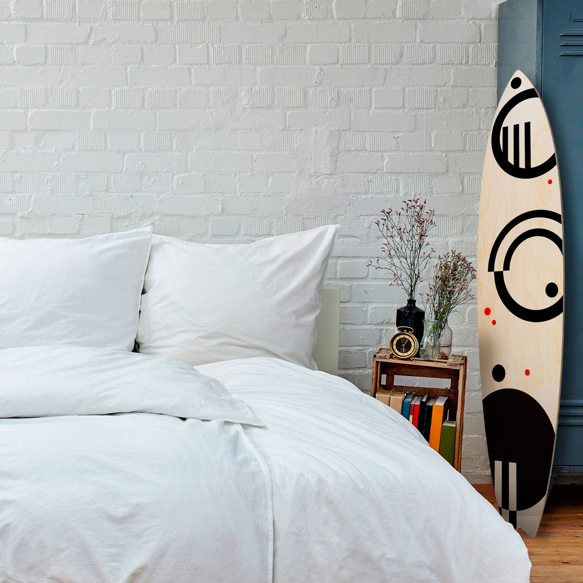 BLACK AND WHITE COMBINATION Surfboard Decorative Panel