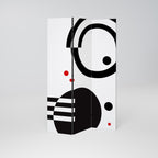 BLACK AND WHITE COMBINATION 3-Panel Room Divider