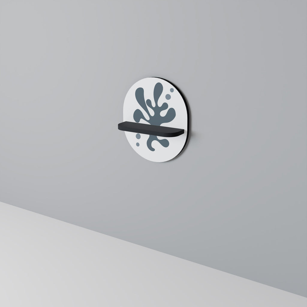 Étagère ovale WONDERLAND VEGETATION en finition noire