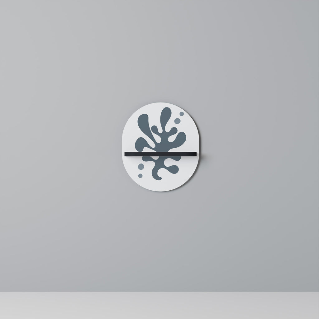 Étagère ovale WONDERLAND VEGETATION en finition noire