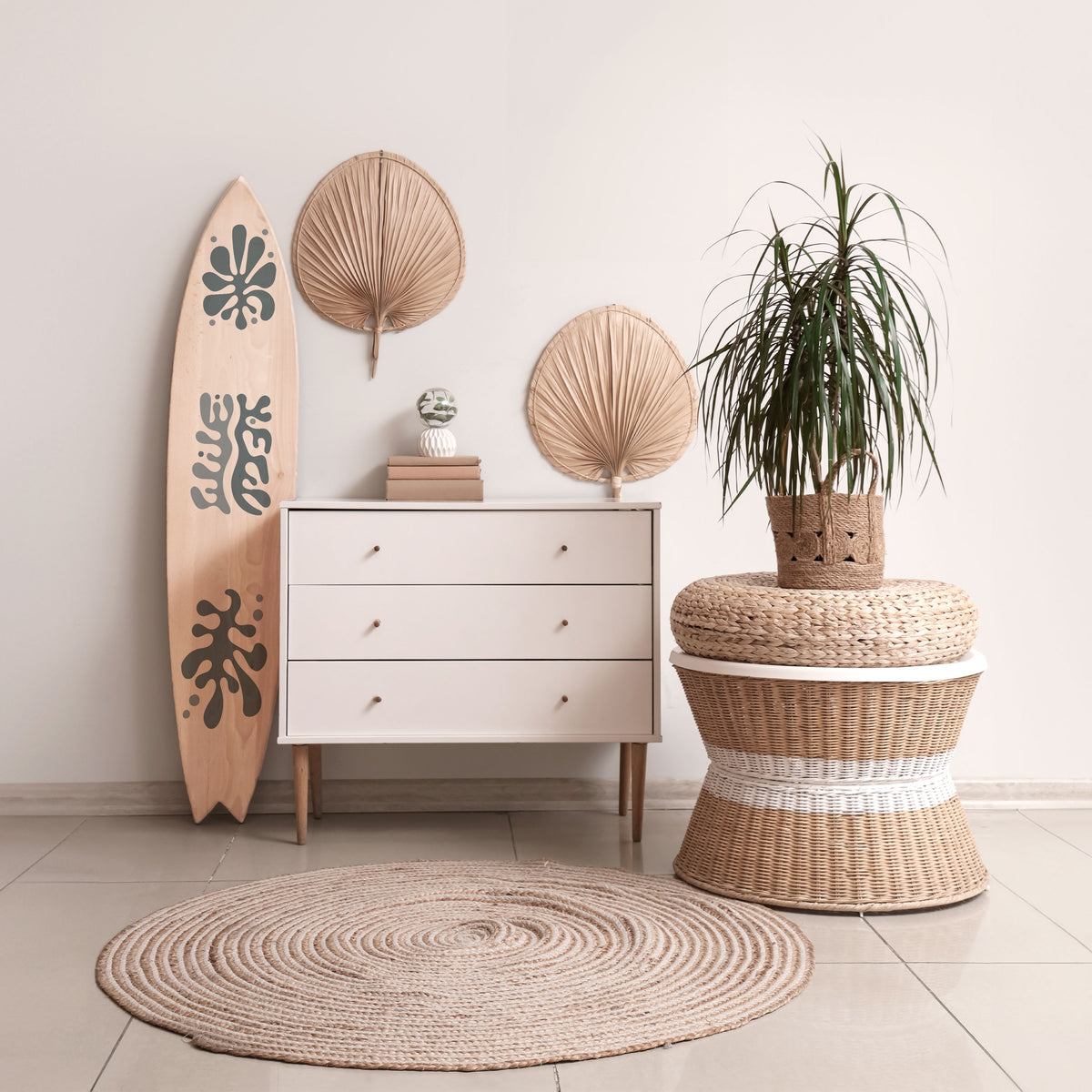 WONDERLAND VEGETATION Surfboard Decorative Panel